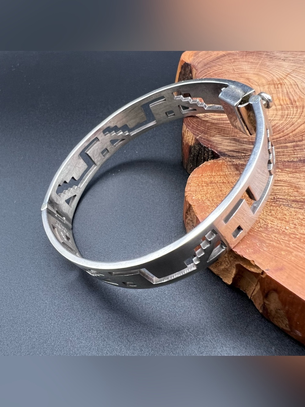 Taxco Sterling Silver Cut-Out Bracelet